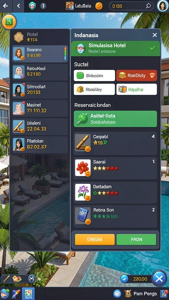 2757 - Screenshot aplikasi menampilkan karakter utama dalam aksi.